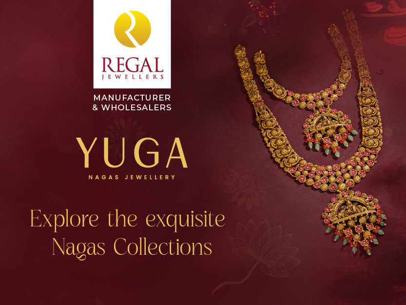 Nagas jewellery collection featuring temple-style gold ornaments – Regal Jewellers heritage collection