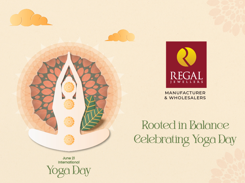 Yoga Day special gold jewellery celebration banner – Regal Jewellers