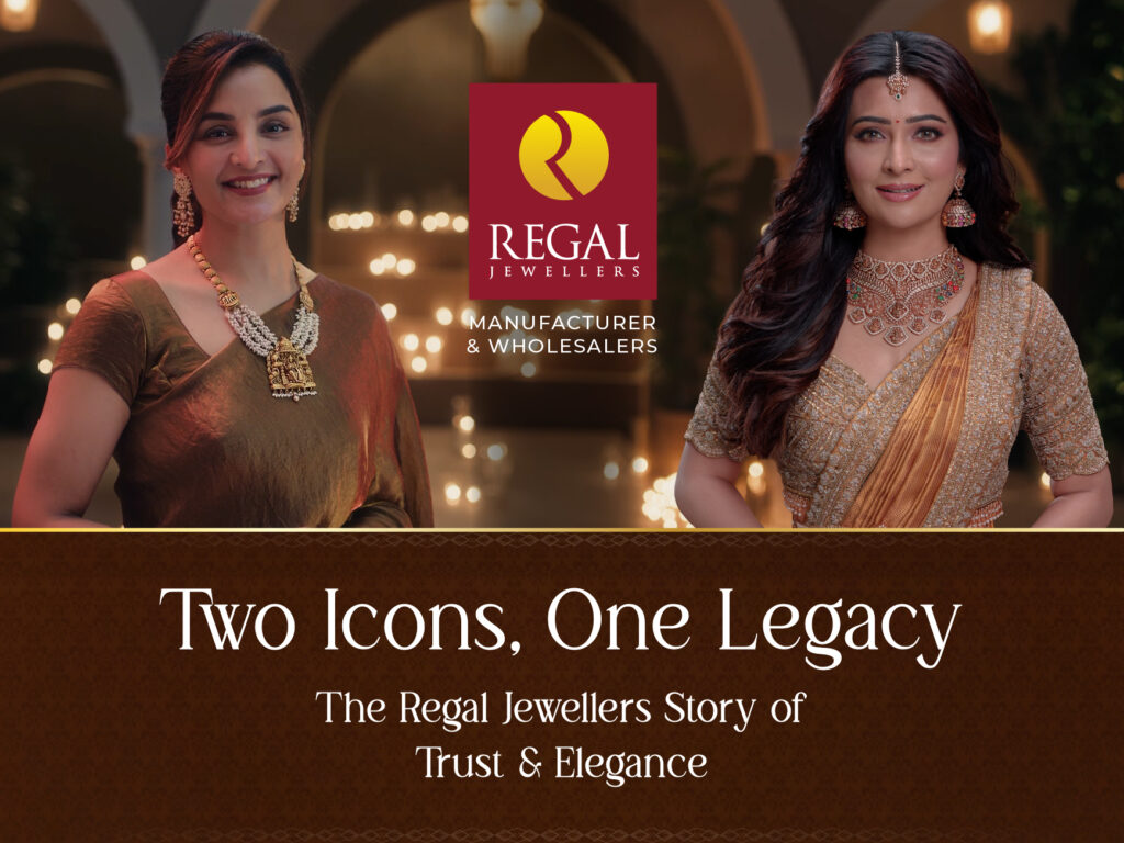 Regal Jewellers brand ambassadors Manju Warrier and Radhika Pandit showcase timeless elegance in gold jewellery, representing the brand’s legacy of trust, craftsmanship, and heritage.