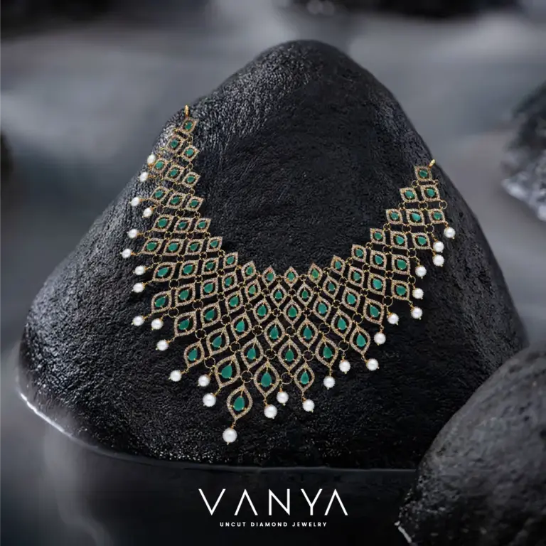 Uncut diamond necklace-Regal Jewellers