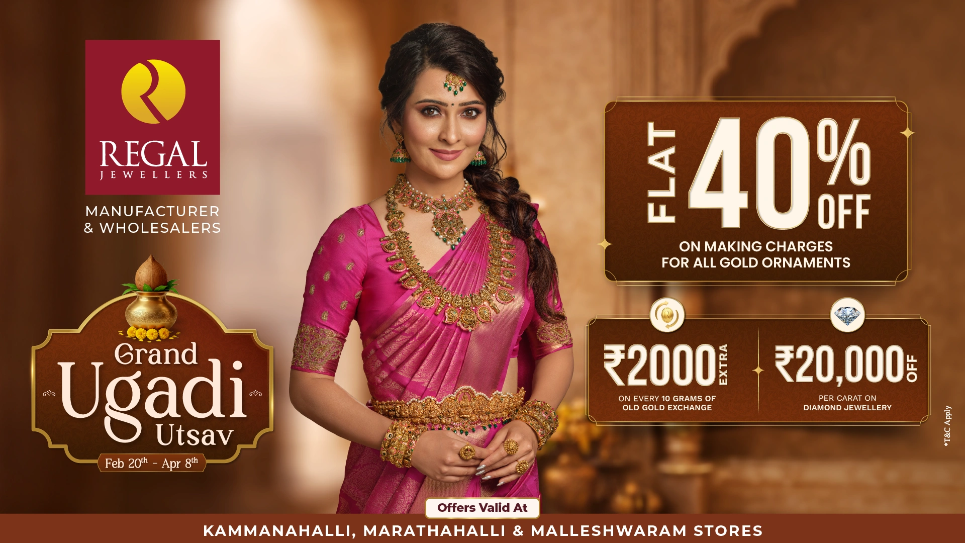 Regal Jewellers Grand Ugadi Ulsav Offers
