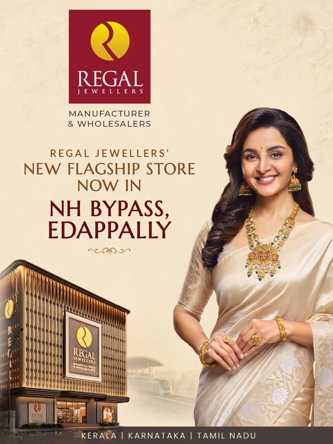 New Regal Jewellers showroom now open at NH Bypass, Edappally.