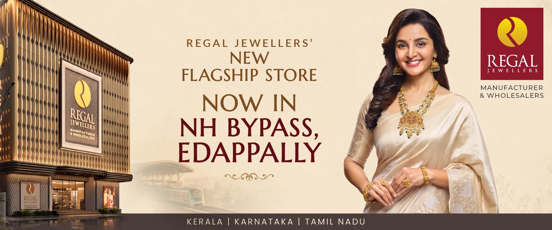 Regal Jewellers, a leading manufacturer and wholesaler, opens its flagship store in Edappally, Kochi.